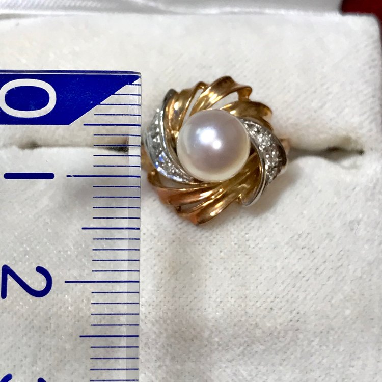 真珠の指輪（宝石）の商品画像 - 査定依頼日：2022年12月4日 - 最高査定価格：30,000円