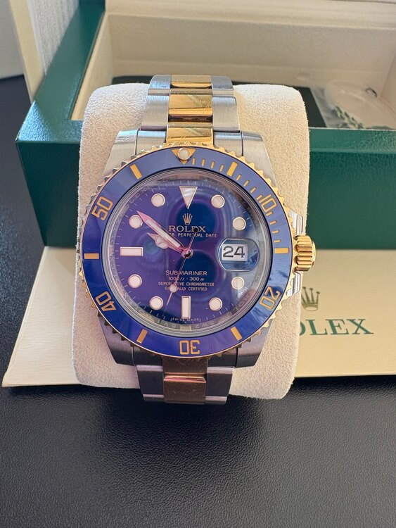 ロレックス サブマリーナー 116613la（高級時計）の商品画像 - 査定依頼日：2025年1月26日 - 最高査定価格：2,200,000円