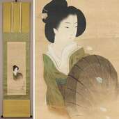 美人画　幽霊画（美術品・骨董品）の商品画像 - 査定依頼日：2025年5月7日 - 最高査定価格：1,000円