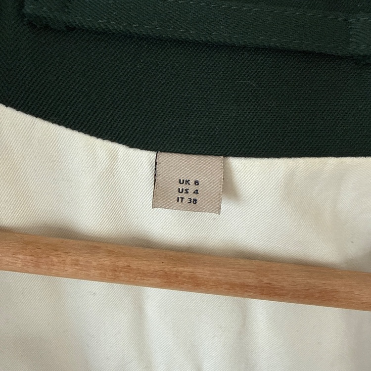 「BURBERRY バーバリー ウール ダブルブレスト ロングコート ダークグリーン（古着・ファッション）の商品画像 - 査定依頼日：2026年9月28日 - 最高査定価格：6,000円