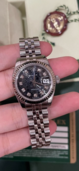 ROLEX ロレックス デイトジャスト Black COM 10P 26mm 腕時計 179174G レディース K18ホワイトゴールド ステンレススチール シルバー（高級時計）の商品画像 - 査定依頼日：2026年10月12日 - 最高査定価格：1,220,000円
