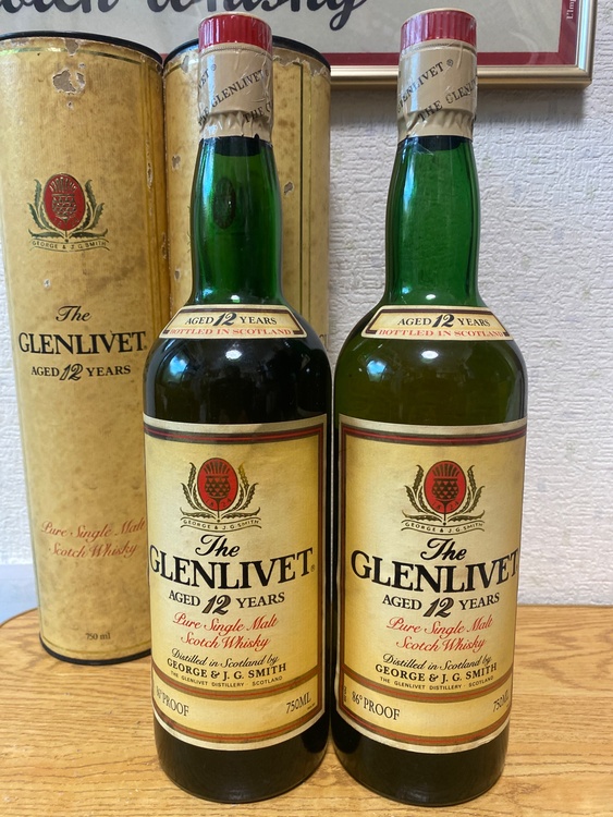  グレンリベット 12年 赤アザミ 750ml43% 2本（お酒）の商品画像 - 査定依頼日：2026年1月13日 - 最高査定価格：20,000円