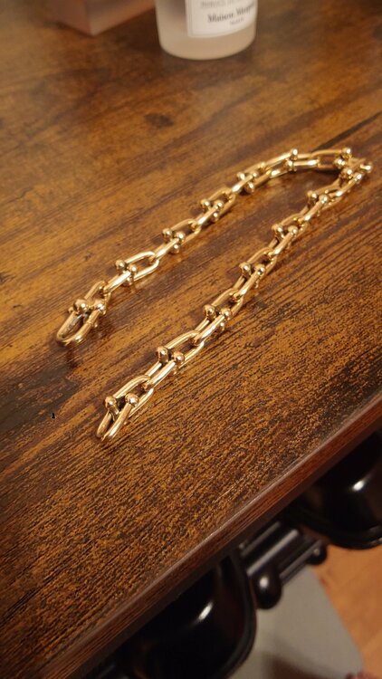 60153077ティファニーハードウェアスモールブレスレットYG（金・貴金属）の商品画像 - 査定依頼日：2026年2月11日 - 最高査定価格：620,000円