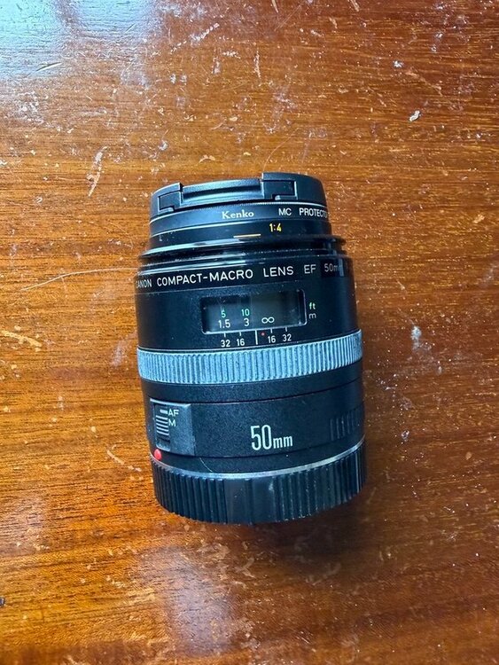 CANON conpact-macro LENS EF 50mm 1:2.5（カメラ）の商品画像 - 査定依頼日：2026年7月15日 - 最高査定価格：3,000円