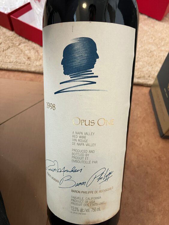 Opus ONE1998（お酒）の商品画像 - 査定依頼日：2025年4月1日 - 最高査定価格：40,000円