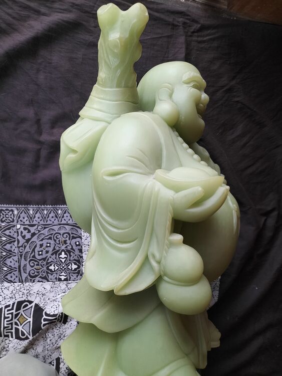 和田玉布袋様（美術品・骨董品）の商品画像 - 査定依頼日：2025年7月13日 - 最高査定価格：18,000円