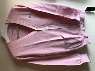 【新品】バーバリー　ブラックレーベル　カーディガン　ピンクL （古着・ファッション）の商品画像 - 査定依頼日：2020年2月11日