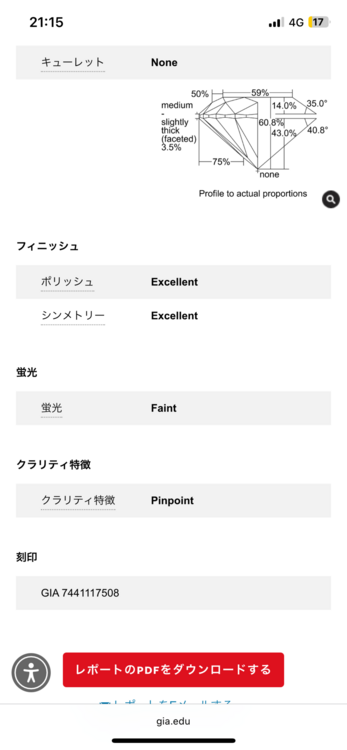 niwaka 露華［3450N2］（宝石）の商品画像 - 査定依頼日：2025年9月17日 - 最高査定価格：12,000円