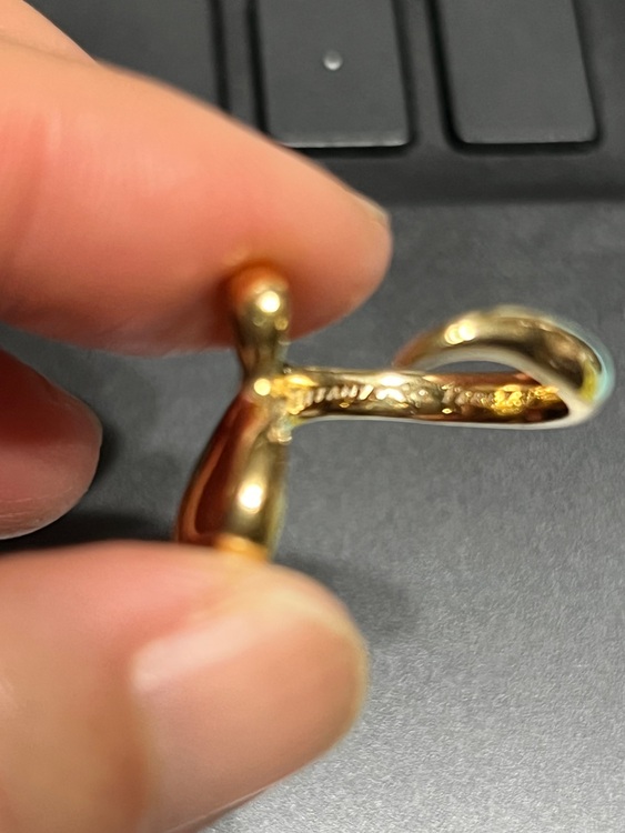 ティファニーオープンハート指輪（金・貴金属）の商品画像 - 査定依頼日：2025年11月27日 - 最高査定価格：145,000円