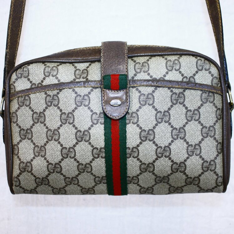 GUCCI GG キャンバス スプリーム ショルダーバッグ PVCレザー 10 02 055（ブランドバッグ）の商品画像 - 査定依頼日：2026年10月15日 - 最高査定価格：10,000円