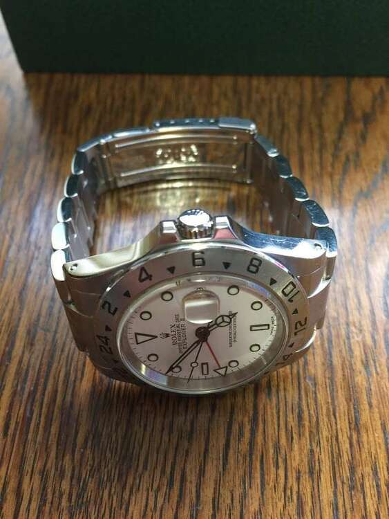 ロレックス エクスプローラー 16570　ホワイト（高級時計）の商品画像 - 査定依頼日：2025年3月24日 - 最高査定価格：950,000円