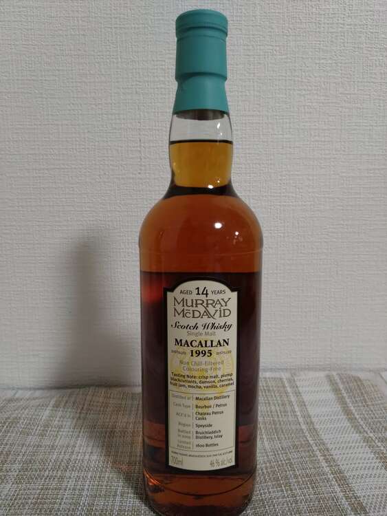マーレイ マクダヴィッド マッカラン 1995（お酒）の商品画像 - 査定依頼日：2025年5月25日 - 最高査定価格：18,000円