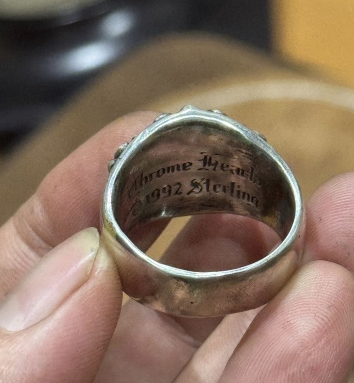 Chrome Hearts 1992 Sterling リング 27（金・貴金属）の商品画像 - 査定依頼日：2025年12月13日 - 最高査定価格：100,000円