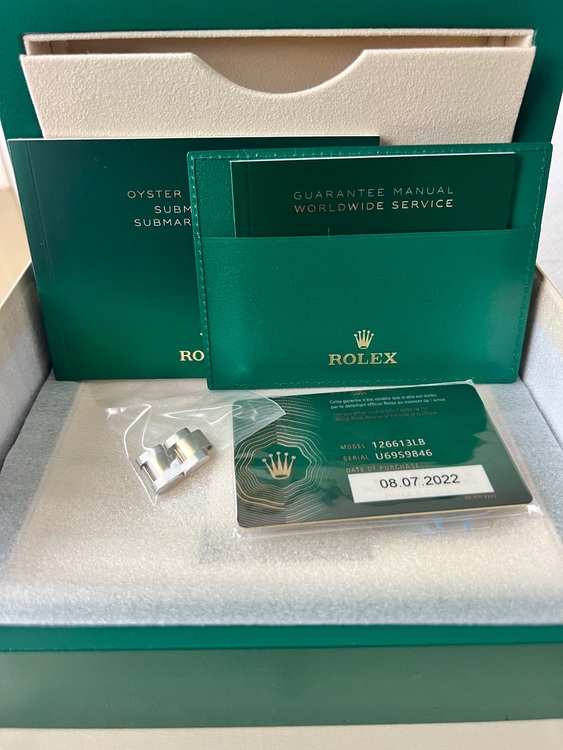 ロレックス サブマリーナー 126613la（高級時計）の商品画像 - 査定依頼日：2025年8月19日 - 最高査定価格：2,500,000円