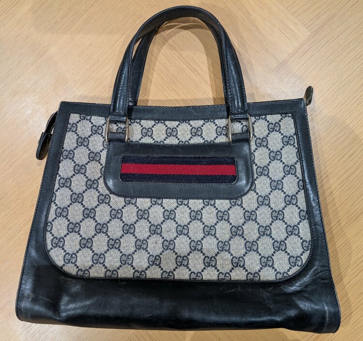 オールドグッチ シェリーライン トートバッグ　型番不明（ブランドバッグ）の商品画像 - 査定依頼日：2026年1月18日 - 最高査定価格：20,000円