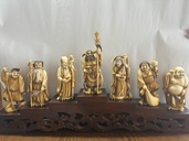 象牙の七福神（美術品・骨董品）の商品画像 - 査定依頼日：2026年8月17日 - 最高査定価格：20,000円