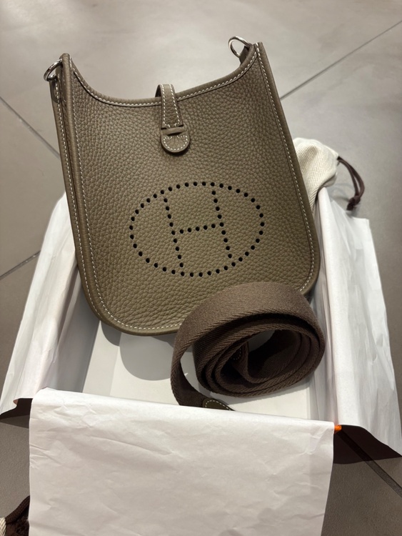 HERMÈS エルメス エヴリン16 アマゾーヌ TPM エトゥープ シルバー金具 新品（ブランドバッグ）の商品画像 - 査定依頼日：2026年8月6日 - 最高査定価格：380,000円