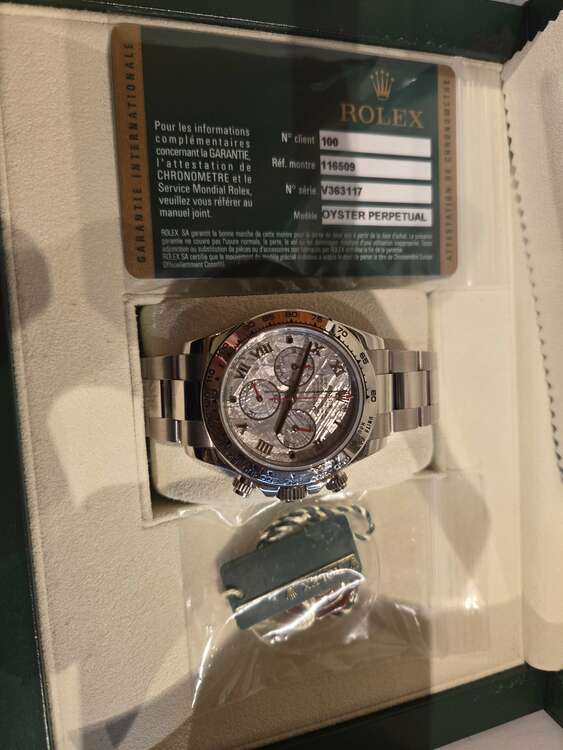 ロレックス デイトナ Ref.116509（高級時計）の商品画像 - 査定依頼日：2025年4月28日 - 最高査定価格：6,200,000円