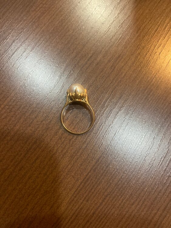 18金パール指輪（金・貴金属）の商品画像 - 査定依頼日：2025年1月24日 - 最高査定価格：50,000円