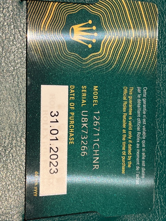 ロレックス GMTマスター 126711CHN（高級時計）の商品画像 - 査定依頼日：2025年8月31日 - 最高査定価格：3,050,000円