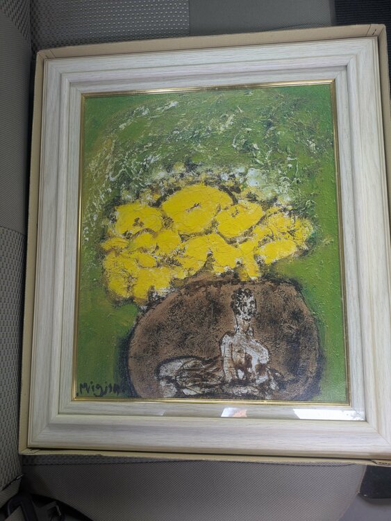 絵画三岸節子油絵（美術品・骨董品）の商品画像 - 査定依頼日：2026年1月31日