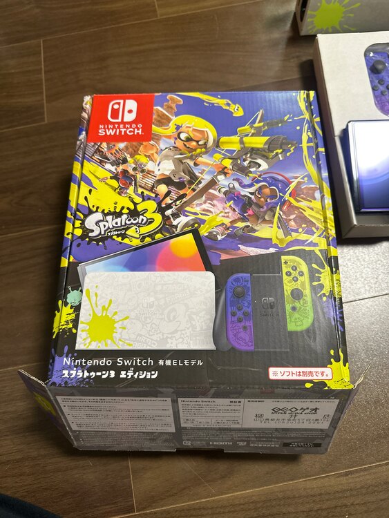 NintendoSwitch有機ELモデルスプラトゥーン3エディションとソフト　（ゲーム機本体・ゲームソフト）の商品画像 - 査定依頼日：2025年3月27日 - 最高査定価格：20,000円