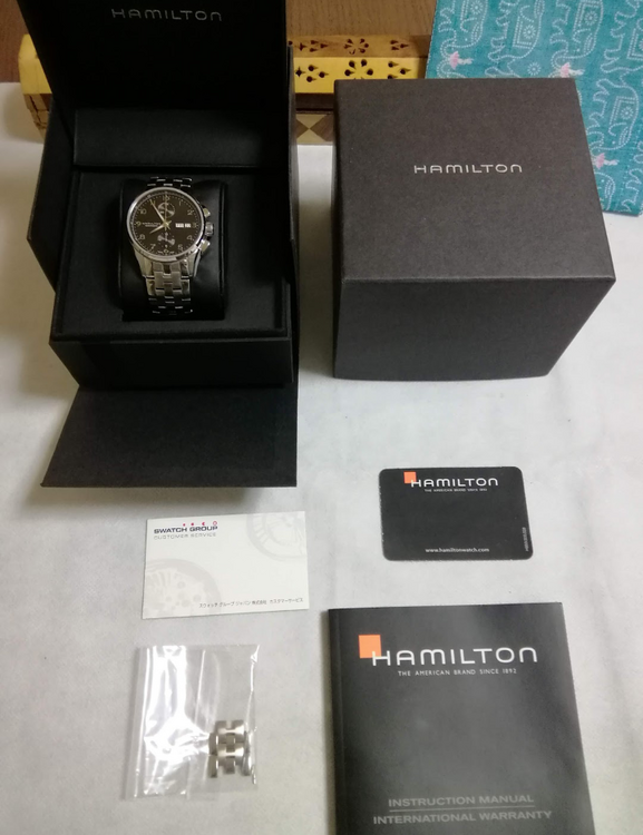 HAMILTON　ジャズマスター　マエストロ　自動巻きクロノグラフ（高級時計）の商品画像 - 査定依頼日：2025年2月23日 - 最高査定価格：42,000円