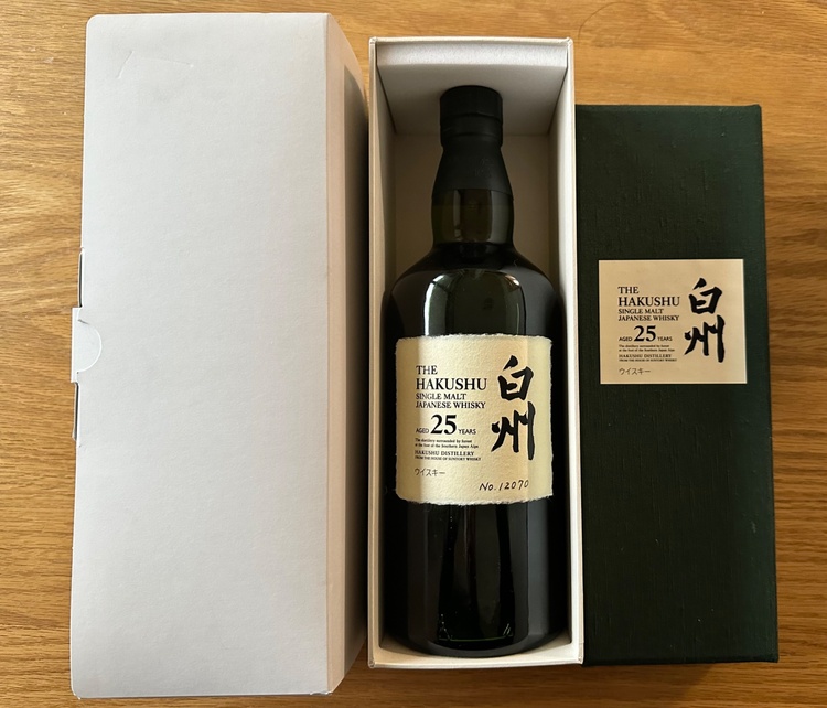 白州25年（お酒）の商品画像 - 査定依頼日：2026年2月7日 - 最高査定価格：400,000円