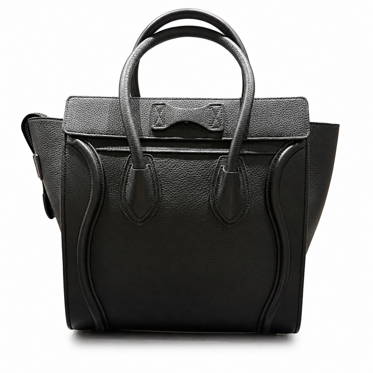 CELINE セリーヌ ラゲージ マイクロ ブラック カーフスキン（ブランドバッグ）の商品画像 - 査定依頼日：2026年8月15日 - 最高査定価格：150,000円