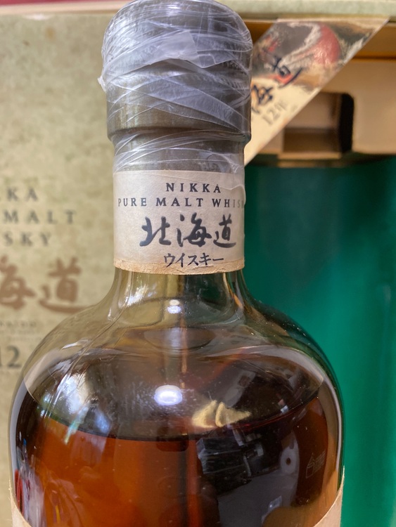 ニッカピュアモルトウイスキー北海道12年　750ml 43％（お酒）の商品画像 - 査定依頼日：2025年8月19日 - 最高査定価格：26,000円