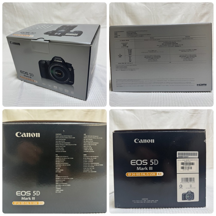 EOS 5D mark3 EF24-105 L IS USMキット（カメラ）の商品画像 - 査定依頼日：2025年11月19日 - 最高査定価格：80,000円
