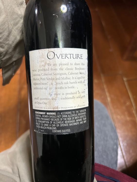 OVERTURE（お酒）の商品画像 - 査定依頼日：2026年4月10日 - 最高査定価格：46,500円