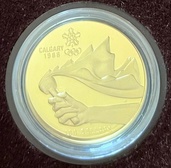 1987年カナダ、カルガリーオリンピック金貨 100ドル未開封（金・貴金属）の商品画像 - 査定依頼日：2026年5月18日 - 最高査定価格：200,000円