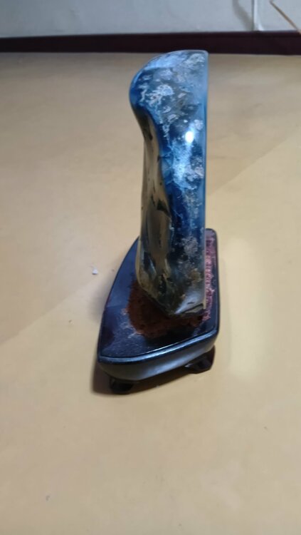 鑑賞石　ブルーメノウ　青銅石（美術品・骨董品）の商品画像 - 査定依頼日：2026年4月26日 - 最高査定価格：100,000円