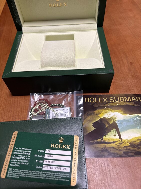 ロレックス サブマリーナー 1661（高級時計）の商品画像 - 査定依頼日：2025年3月2日 - 最高査定価格：1,400,000円