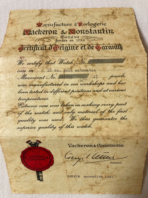 ヴァシュロン コンスタンタン その他 603（高級時計）の商品画像 - 査定依頼日：2025年6月28日 - 最高査定価格：1,500,000円