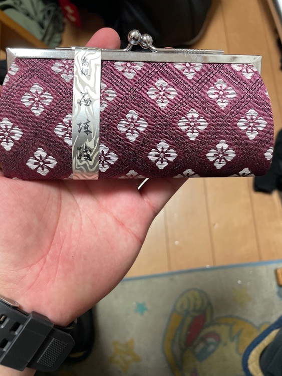 西陣織がま口財布（ブランド財布・小物）の商品画像 - 査定依頼日：2026年6月16日 - 最高査定価格：500円