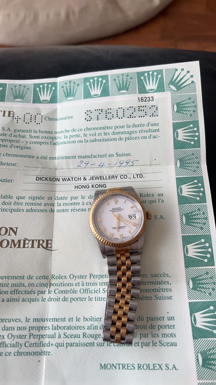 ロレックス デイトジャスト 1623（高級時計）の商品画像 - 査定依頼日：2026年1月21日 - 最高査定価格：1,100,000円