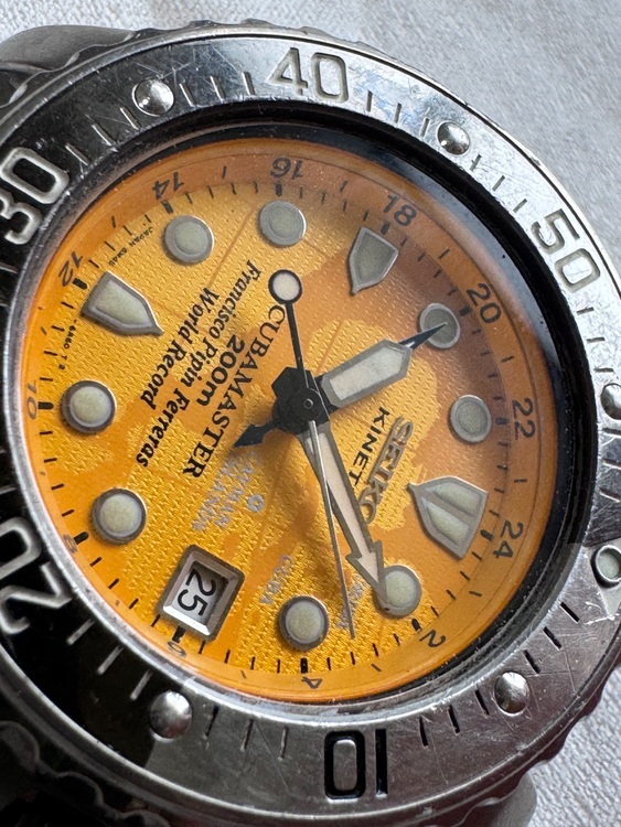 SEIKO KINETIC SCUBAMASTER 200m 腕時計 (1997（高級時計）の商品画像 - 査定依頼日：2025年11月23日 - 最高査定価格：15,000円