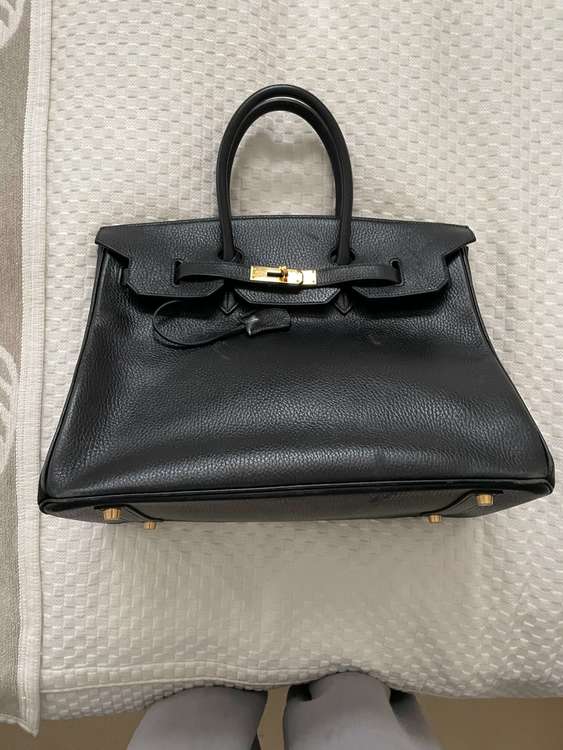 バーキン　３５　ゴールド金具　ノワール（ブランドバッグ）の商品画像 - 査定依頼日：2022年9月23日 - 最高査定価格：1,100,000円