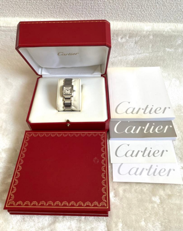 タンク フランセーズ SM（高級時計）の商品画像 - 査定依頼日：2026年3月29日 - 最高査定価格：360,000円