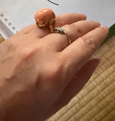 ピンク珊瑚大玉10ミリ超え18金セット（宝石）の商品画像 - 査定依頼日：2026年6月23日 - 最高査定価格：150,000円