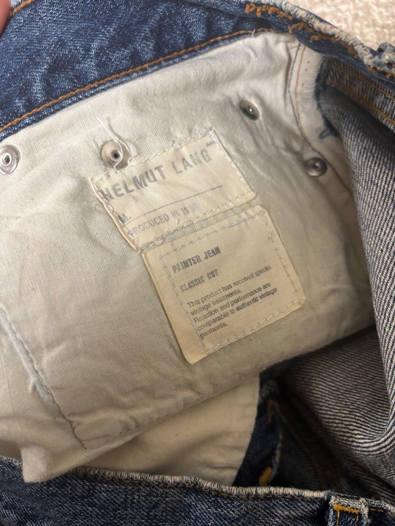 helmut lang paint pants（古着・ファッション）の商品画像 - 査定依頼日：2026年8月21日 - 最高査定価格：31,000円