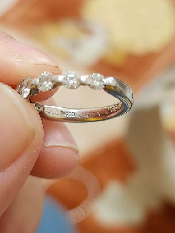 プラチナダイヤリング（金・貴金属）の商品画像 - 査定依頼日：2025年2月15日 - 最高査定価格：30,000円