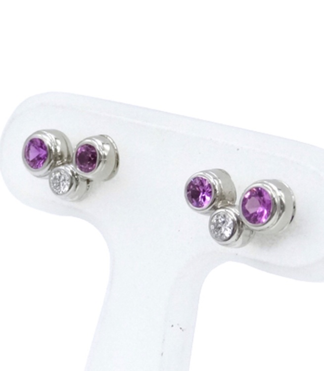 ティファニー　バブルピアス　ピンクサファイア✖️ダイヤモンド　PT950（宝石）の商品画像 - 査定依頼日：2025年10月28日 - 最高査定価格：75,000円