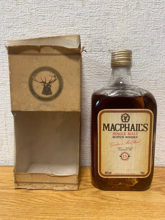 マクファイルシングルモルト　エルギン15年　700ml40%（お酒）の商品画像 - 査定依頼日：2026年1月7日 - 最高査定価格：16,000円