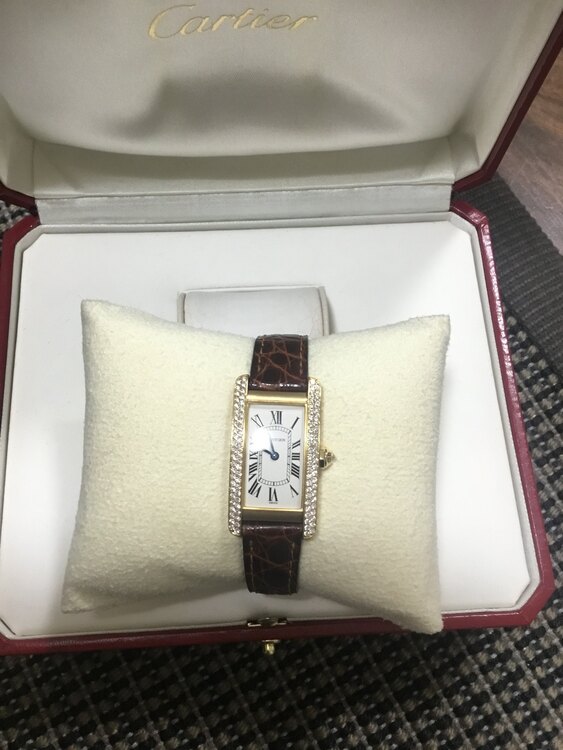 カルティエ タンク TANK AMERICAIN WATCH SM ,18K YELLO（高級時計）の商品画像 - 査定依頼日：2025年3月24日 - 最高査定価格：1,000,000円