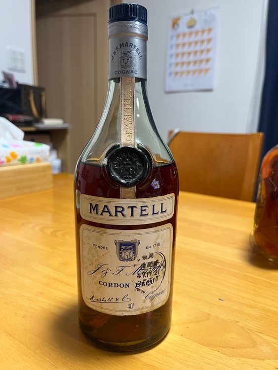 マーテルコルトンブルー（お酒）の商品画像 - 査定依頼日：2025年6月13日 - 最高査定価格：15,000円