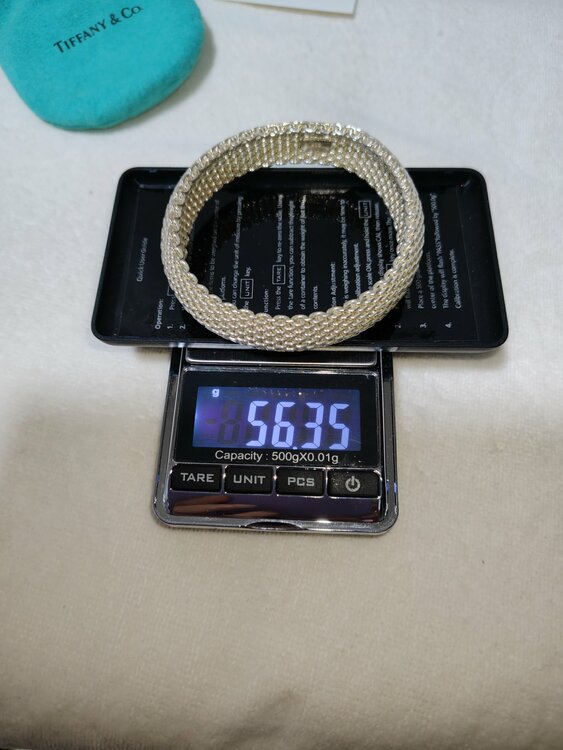 ティファニー サマセット メッシュバングル（金・貴金属）の商品画像 - 査定依頼日：2026年9月29日 - 最高査定価格：40,000円
