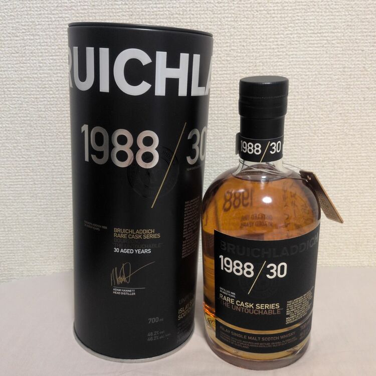 ブルックラディ1988 30年レアカスク（お酒）の商品画像 - 査定依頼日：2026年6月27日 - 最高査定価格：90,000円